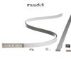 Taivutettava alumiinilista kannella LED nauhalle 2000mm AP23