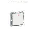 Jousipalautteinen kytkin Exxact 6 Vipupainike LED jousiliitos valkoinen