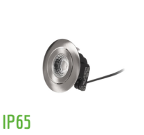 Himmennettävä 9W IP44 LED spotti pyöreällä teräs kehyksellä DM03