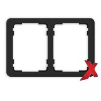 Etman DesignX Peitelevy 2-osainen 2S+2S musta ET36