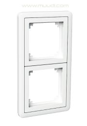 Peitelevy Exxact Combi adapterilla 2-osainen Valkoinen