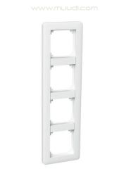 Exxact Primo 4-osainen kehys peitelevy Moduli valkoinen