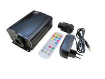 LED Valokuituprojektori RGB+W 18W RF LK15