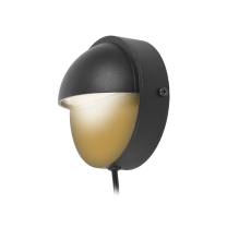 LED porrasvalo/seinävalo 2W 2600K 12VDC IP65 musta PV40