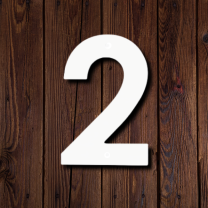 Valkoiset Talonumerot 300mm