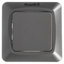 ETMAN Painonappi Antrasiitti 6/16AX/250V/IP21 UPJ 2X VAL 22101 ET23