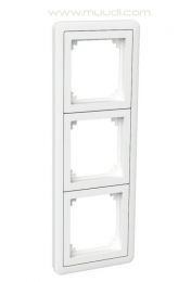 Peitelevy Exxact Combi adapterilla 3-osainen Valkoinen