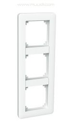 Exxact Primo 3-osainen kehys peitelevy Moduli valkoinen