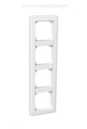 Exxact Primo 4-osainen kehys peitelevy Moduli valkoinen