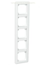 Exxact Primo 5-osainen kehys peitelevy Moduli valkoinen