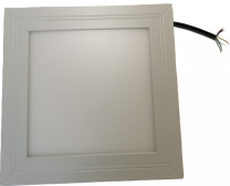 Värilämpötilasäädettävä LED Paneeli 12W 24VDC IP44 LP44 Hopea kehys