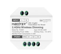 Langaton 2.4G RF himmennin yksiväri/CCT/RGB 1 kanava MC05