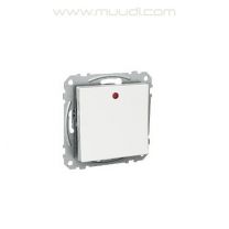 Jousipalautteinen kytkin Exxact 6 Vipupainike LED jousiliitos valkoinen