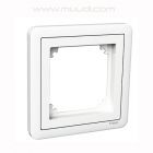 Peitelevy Exxact Combi adapterilla 1-osainen Valkoinen