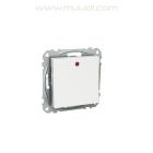 Jousipalautteinen kytkin Exxact 6 Vipupainike LED jousiliitos valkoinen